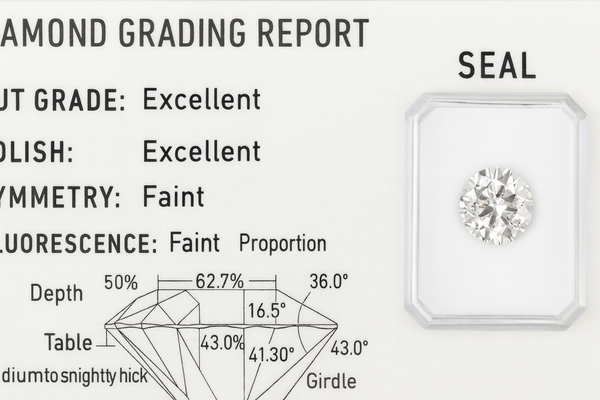 다이아몬드 봉인 감정서 예시 이미지 /챗GPT 생성