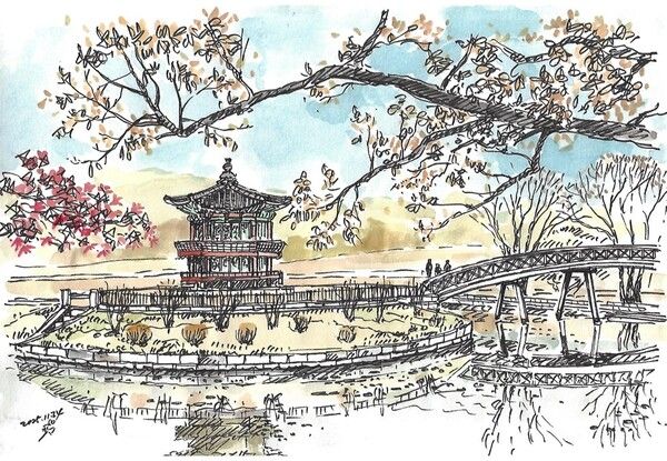 향원정의 가을 /그림=손웅익