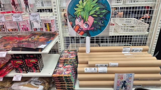 얼마 전에 완결된 '나의 히어로 아카데미아'의 굿즈들이다. /김민 기자