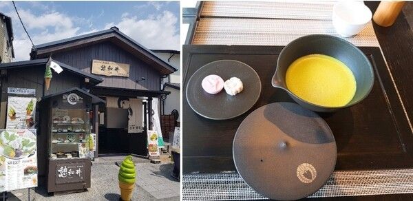 말차의 원조라고 알려진 일본 교토 우지의 찻집과 식당은 녹차를 기본으로 한 메뉴 일색이다. /사진=홍미옥