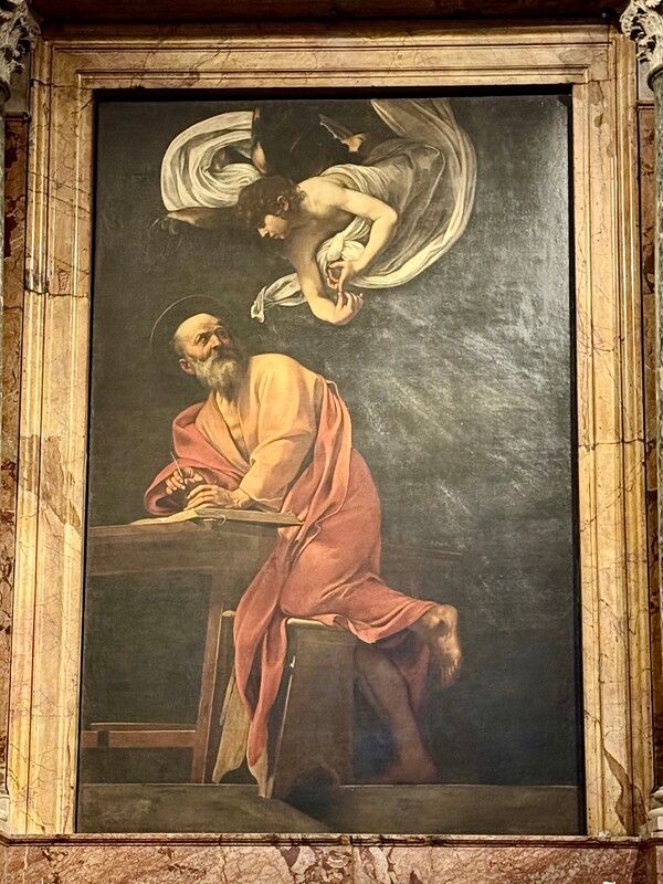 카라바조, 성 마태오와 천사, 1602 /전동수