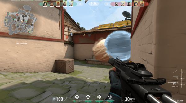 발로란트 플레이 장면. /김건우