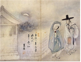 신윰복 '월하정인'