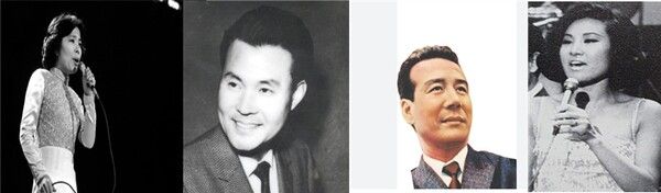 좌로부터 이미자·남인수·현인·패티김 /연합뉴스&nbsp;