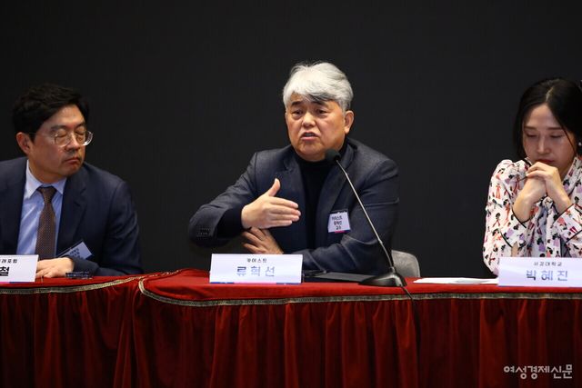 류혁선&nbsp;카이스트(KAIST) 경영공학부 교수가 발언하고 있다. /류빈 기자