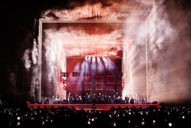 21일 서울 종로구 광화문광장에서 BTS 컴백 라이브: 아리랑‘(BTS THE COMEBACK LIVE | ARIRANG)이 열리고 있다. /넷플릭스