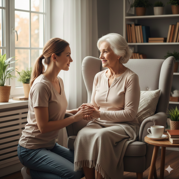 노인장기요양법에 따른 요양보호사 제도는 많은 도움을 주고 있다. /구글 나노바나나