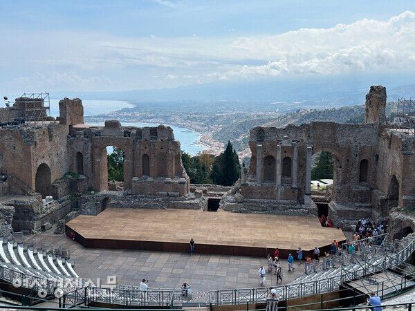 타오르미나의 그리스 원형극장 /사진=박재희