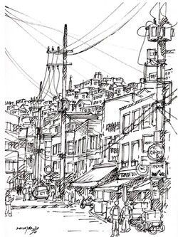 창신동 골목 풍경 /그림=손웅익