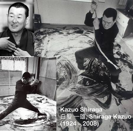 Kazuo Shiraga(1924~2008) /COURTESY OF AXEL VERVOORDT’S POST FROM FB