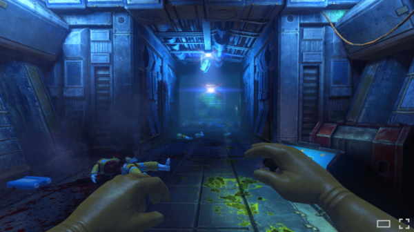 <Viscera Cleanup Detail> 외계 생명체와의 전투가 끝난 우주기지에 청소부로 투입돼 피투성이가 된 바닥과 잔여물을 청소한다. /스팀 캡처