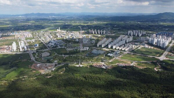 충남 내포신도시 전경.