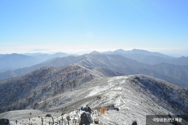 무주 덕유산 향적봉 눈꽃세상 상고대, 추위 날씨스케치 (사진출처=한국관광공사)