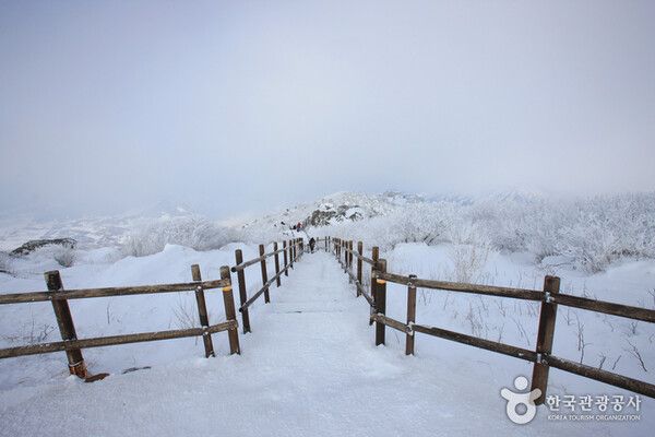 무주 덕유산 향적봉 눈꽃세상 상고대, 추위 날씨스케치 (사진출처=한국관광공사)