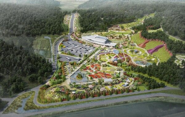 안면도 지방정원 조감도.