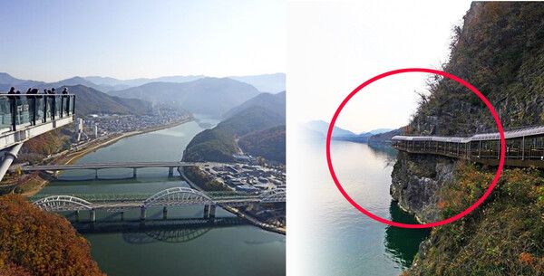 충북 단양여행 남한강 절벽 산책로 (사진출처=한국관광공사)