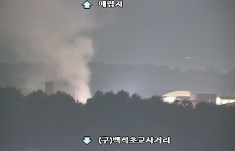 인천 백석동 화재 (사진=인천시 교통정보센터 CCTV)