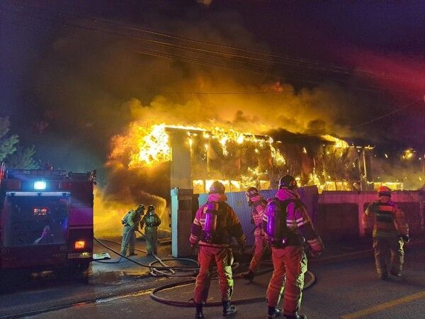 정읍 화재 (사진=전북소방본부 제공)