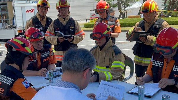 대전소방, 실전형 복합재난 대응 긴급구조종합훈련 (사진=대전시 제공)
