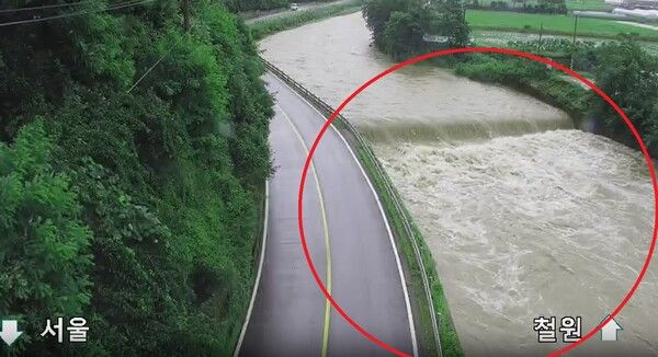 홍수, 폭우, 오산날씨, 평택날씨 / cctv 영상 캡쳐&nbsp;