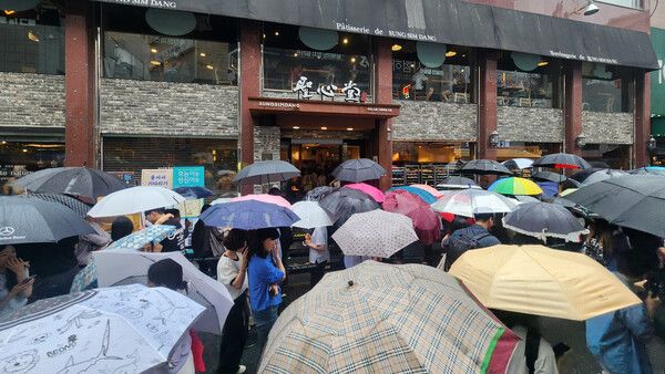 대전 성심당 주말 비오는날씨