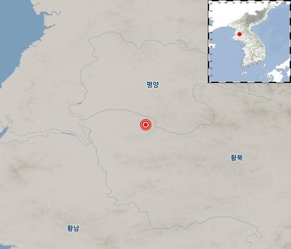 북한 지진 (사진=기상청 제공)