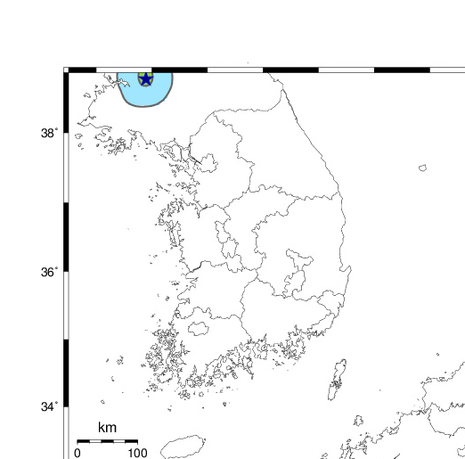 북한 지진 (사진=기상청 제공)