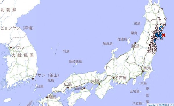 일본 지진 (사진=일본기상청 제공)