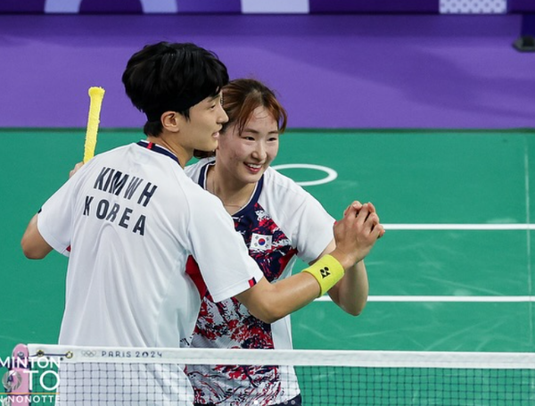 2024 파리올림픽 배드민턴 혼합복식 대표팀 / 배드민턴 협회SNS&nbsp;