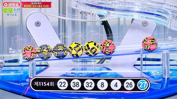 로또추첨시간, 로또당첨번호조회, 로또1등당첨지역 (사진=mbc 방송화면)