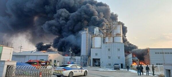 보은산업단지 공장 화재 / 보은군 제공