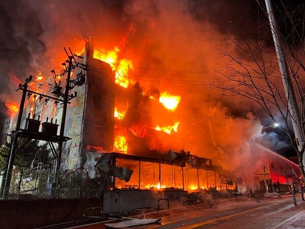 의정부 용현동 용현산업단지 화재 / 의정부소방서 제공