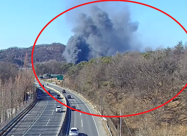 남양주 진건읍 사능리 비닐하우스 화재 /CCTV 영상 캡쳐&nbsp;