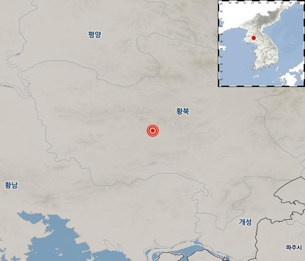 북한 지진 (사진=기상청 제공)