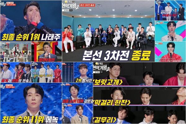 현역가왕2 투표 순위 출연진 / MBN 방송 캡쳐