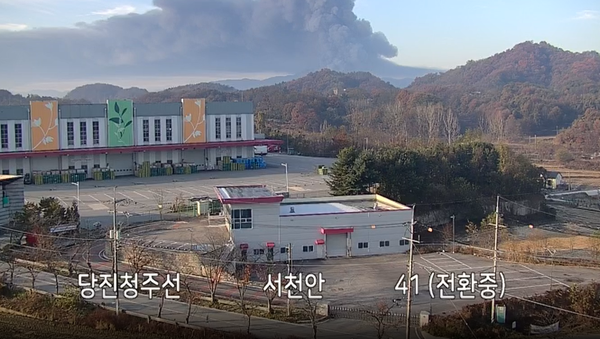 천안 이랜드물류센터 화재/ 국토부 cctv 캡쳐&nbsp;