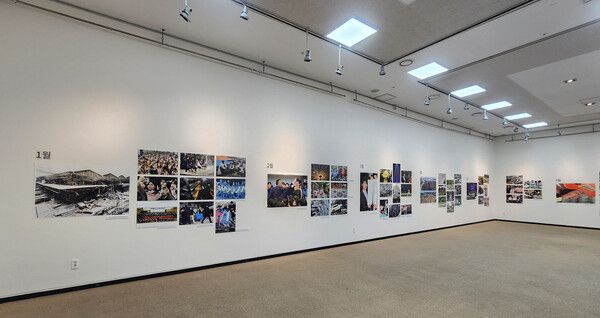 '2024 대전·충남 보도사진전'이 6일 대전시청 1층 전시실에서 개막, 오는 11일까지 열린다. (사진=전우용 기자)