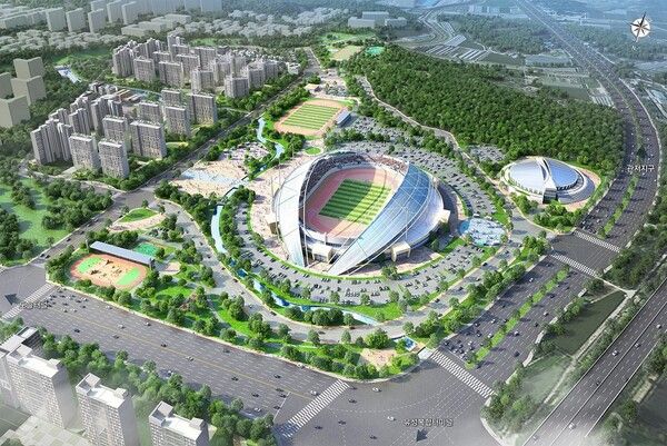 대전 서남부종합스포츠타운 조성 조감도 (사진=대전시 제공)