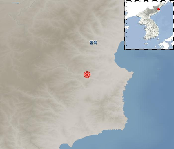 북한 지진 (사진=기상청 제공)