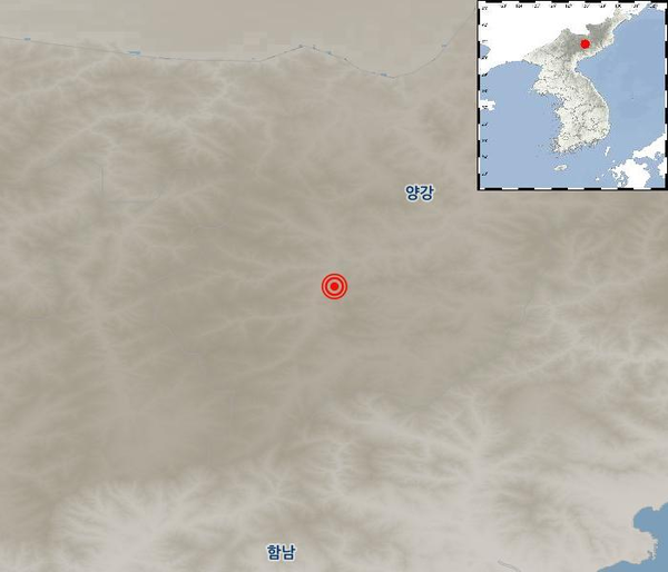북한 지진 (사진=기상청)