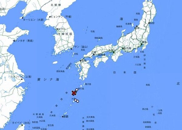 일본 지진 (사진출처=일본기상청)