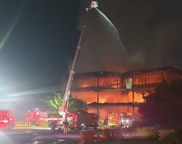 수원 권선동 모델하우스 화재 / 경기소방본부 제공&nbsp;