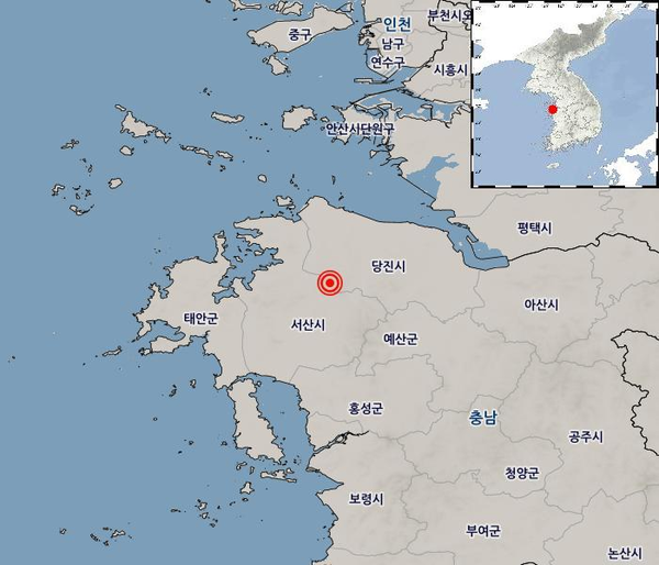 당진 지진 (사진=기상청 제공)