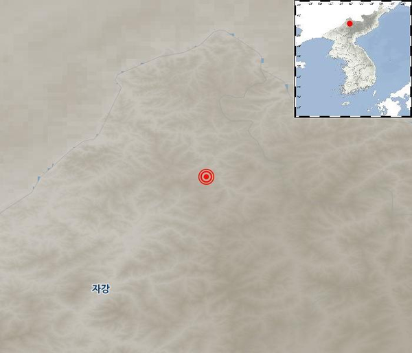 북한 지진 (사진=기상청 제공)
