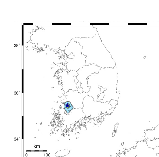 전남 장성 지진 (사진=기상청 제공)