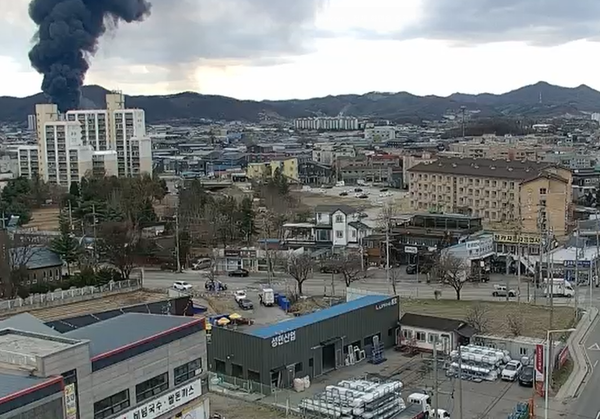 양주 공장 화재 / 경찰청 UTIC 제공