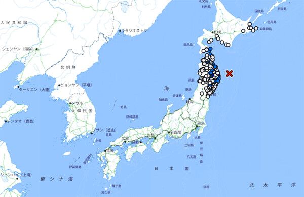 일본 지진 (사진=일본기상청 제공)