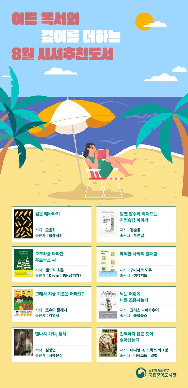국립중앙도서관 사서추천도서 8권 발표 / 도서관 제공&nbsp;