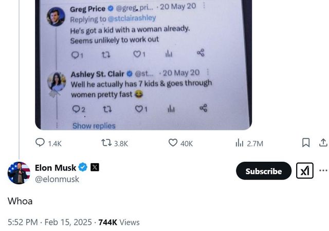 머스크&nbsp;13번째 자녀?…