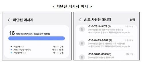 스팸&nbsp;문자 스마트폰이 알아서 거른다…갤럭시 S25부터 적용[연합뉴스]